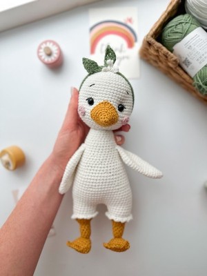 Handmade Crochet Goose Toy