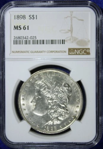 1898 MORGAN DOLLAR NGC MS61 (2532366)
