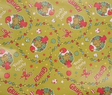 2 Metres Grinch Wrapping Paper