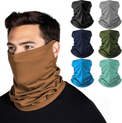 Neck Gaiter Cooling Sun UV Protection Face Mask Balaclava Earloop Scarf Bandana