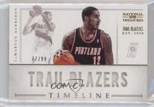 2012 National Treasures Timeline Custom Team Nicknames /99 LaMarcus Aldridge #7