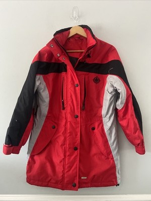 North By North Damen Größe 12 Rot Jacke Mantel Mittellang 