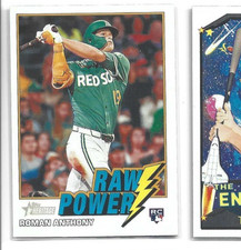 2026 Topps Heritage Boston Red Sox Roman Anthony Raw Power Insert RC