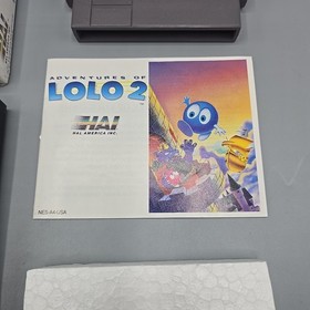 Adventures of Lolo 2 (Nintendo Entertainment System NES) Complete W/ Manual CIB 