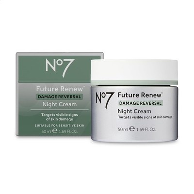 No7 Future Renew Damage Reversal Night Cream - Anti Aging Face Moisturizer - ...