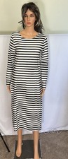 J.CREW Womens Pencil Dress Ivory/Black Back Zipper Scoop Neck Size 8 NWT NEW
