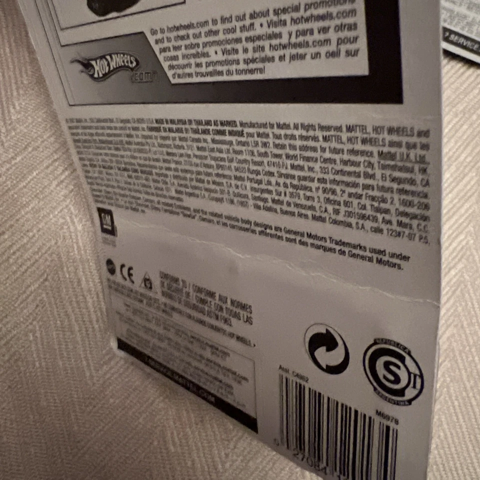 2 - Hot Wheels T-Hunt 12/12 (2007) 40th Blue '69 Camaro Car Toy 172/172 - Image 3 of 4