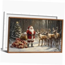Christmas Wall art, Winter Scene Prints Wall 36"L x 24"W Without Frame-Canvas04