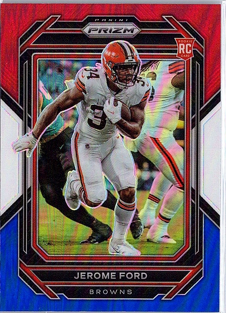 2022 Panini Prizm #346 Jerome Ford Red White and Blue