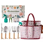 10Piece Stainless Steel Gardening Tools Set with Tote  Perfect Gift for Women