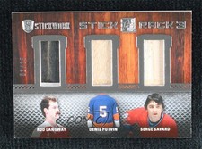 2015 Leaf ITG Stickwork Stick Rack 3 Silver 1/25 Rod Langway Denis Potvin k4s