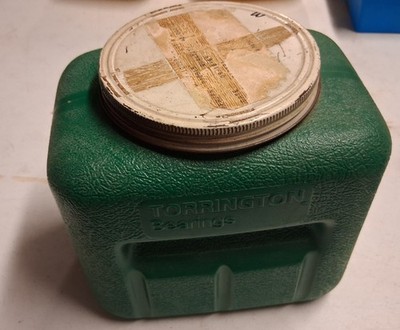 Torrington bulk loose needle bearing container. Old vintage P.T. item