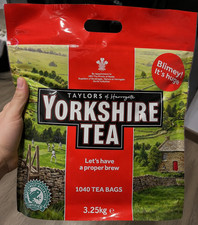 Yorkshire Tea, Total 1040 Tea Bags, (Pack of 3.25 kg) new uk fast Dispatch