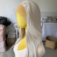 Long Straight Glue Less Lace Front Wig Mixed Blonde Heat Resistant Hair