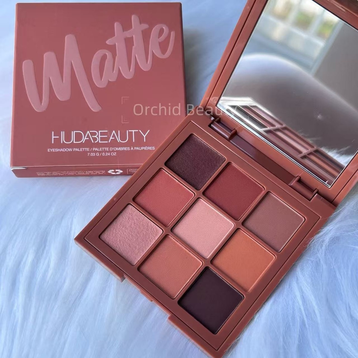 New Huda Beauty Matte Obsessions Eyeshadow Palette~Warm~Full size