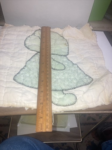 Hand stitched quilt block vintage - Picture 8 of 9