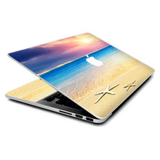Skin Wrap for MacBook Pro 15 inch Retina Starfish on the sand Beach Sunset