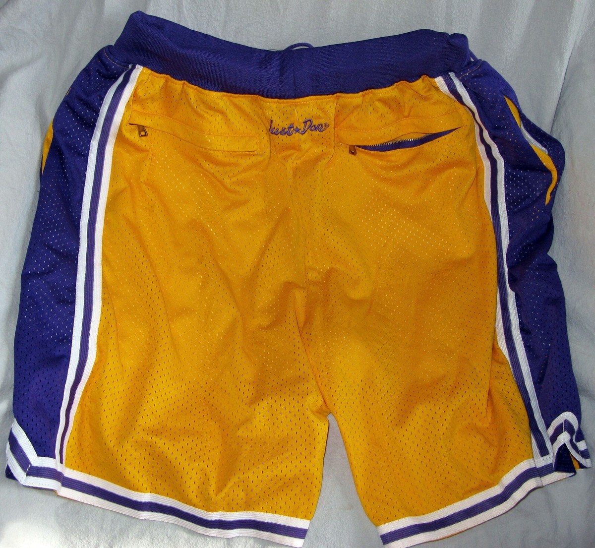 ウェア just don Los Angeles Lakers L Los Angeles Lakers Shorts (Purple) – JUST DON