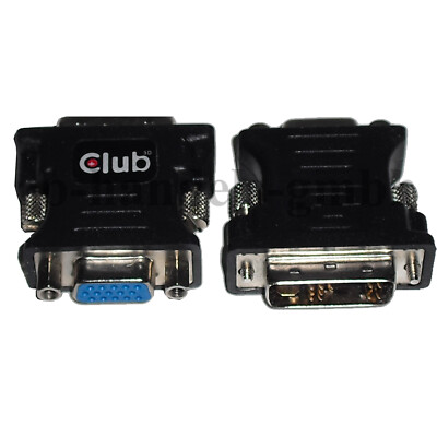 CLUB3D ADAPTER D-SUB 15 polig -> DVI VGA ANSCHLUSS MONITOR DISPLAY BILDSCHIRM