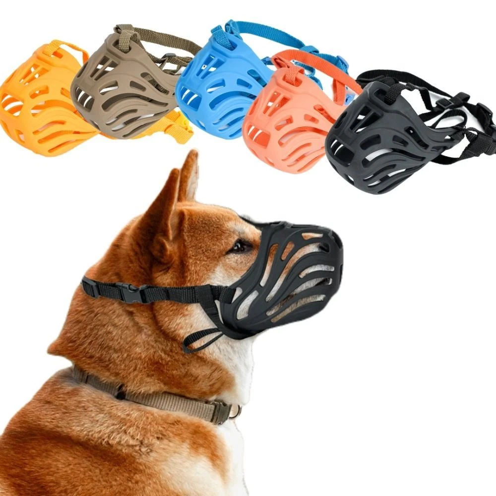 Breathable Silicone Dog Mouth Cover Prevent Barking Dog Muzzle Pet Training