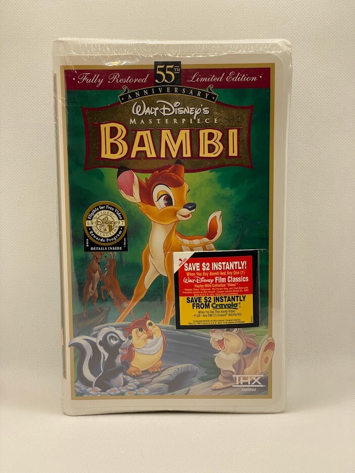 Bambi%3A+55th+Anniversary+Walt+Disney%27s+Masterpiece+%28VHS%2C+Limited ...