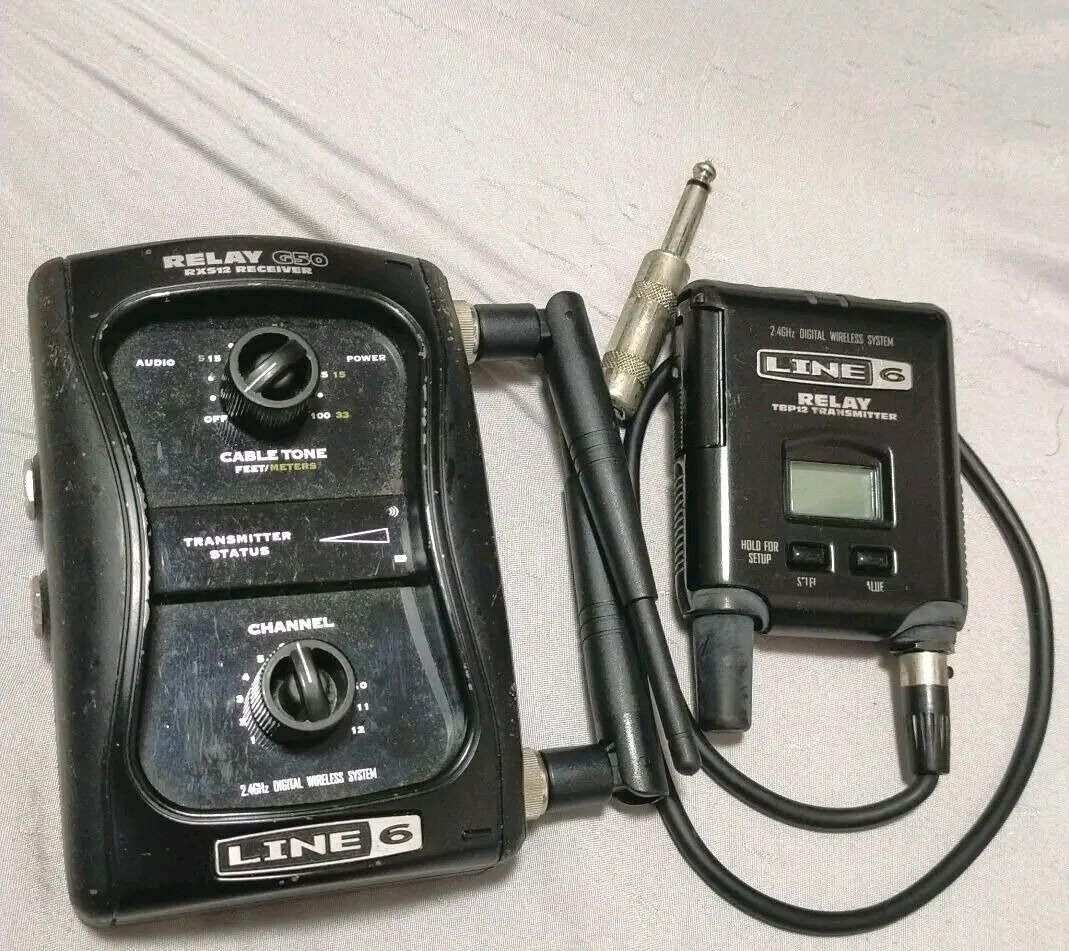 LINE6 Relay G50 Wireless System Set RXS12 Receiver TBP12 Transmitter Guitar Bass