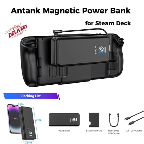 20000mAh Magnetic Power Bank PACK 45W PD 3.0 Fast 3.0 Charging  for Steam Deck - Picture 2 of 16