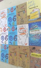 Birthday Books September Hardcover Natalis Press 1980's 8 1/4" L x 5 1/4" W