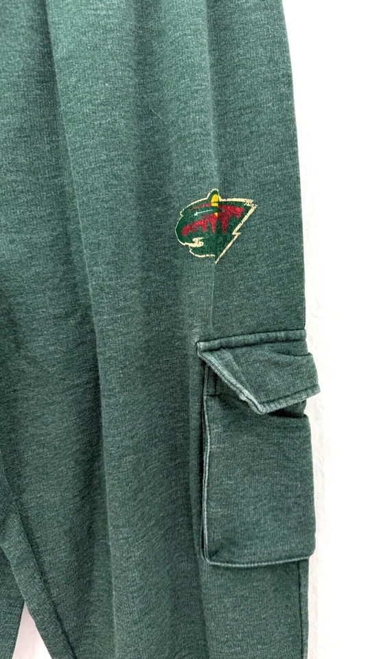 NOVA Calça Carga Minnesota Wild Concepts Sport NHL Verde Cordão Feminina M - Imagem 4 de 4