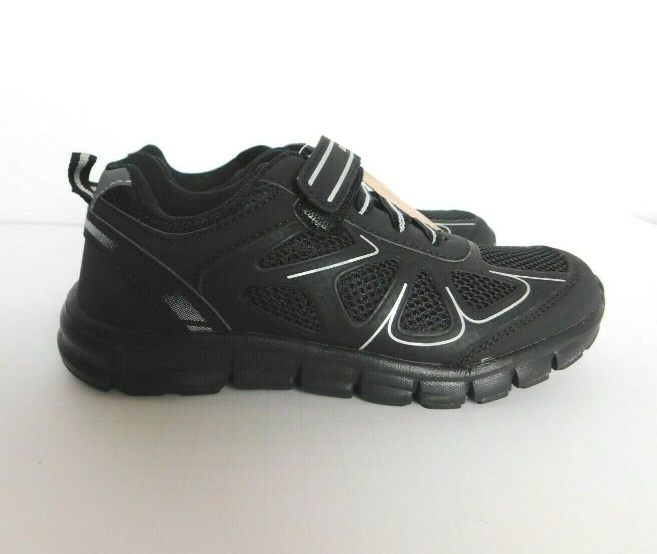 SAOLA Dream Pairs scarpe sneakers ragazzo nero argento taglia US 3 sportive atletiche NUOVE