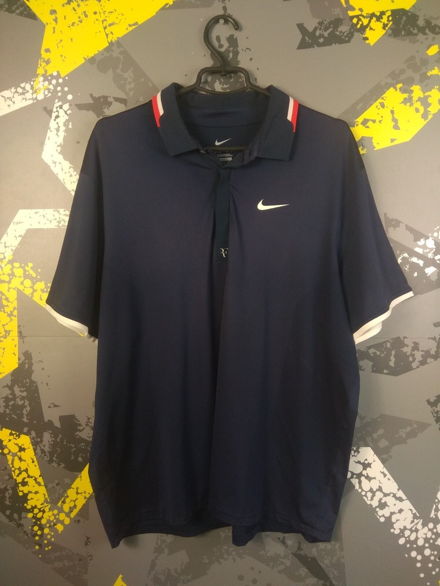 NIKE ナイキ　テニス　ポロシャツ　XL フェデラー Nike ナイキ テニス フェデラー ポロシャツ ウェア - メルカリ