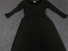 Ann Taylor Loft Dress 4 Womens green A-line designer v-neck