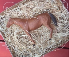 New Dresden Paper Roan Horse Reddish Christmas Ornament Tree Decoration