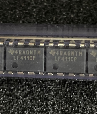 10pc T.I. LF411CP JFet-Input Operational Amplifier DIP-8P  **NOS