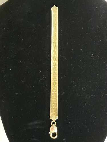 Bracelet 925 Sterling Italy JCM Jacmel Mauritius Omega 7.5" Brilliant Shine! - Picture 9 of 10