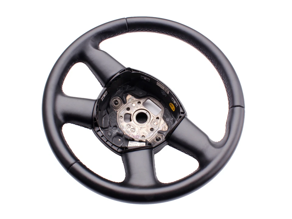 Steering wheel cover with leather for Audi A3 8P year 2007 without multifunction button - Image 3 of 4