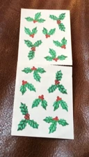 🔥VINTAGE Creative Memories Stickers ORIGINAL CHRISTMAS HOLLY NLA NOS *