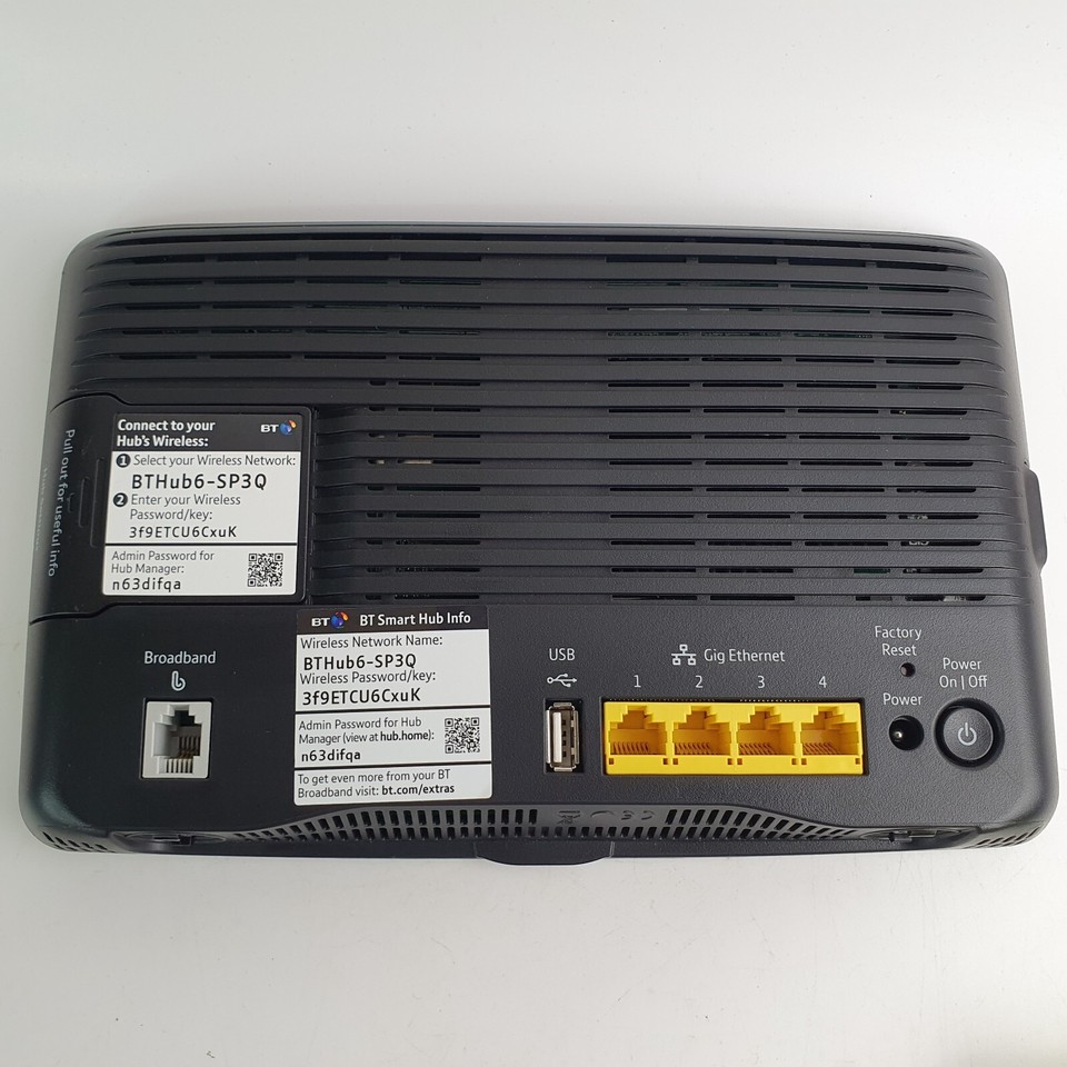 Bt Router 2 BT Smart Hub Wi-Fi Hub 6 Wireless Broadband Router Unit Only (No Power ...