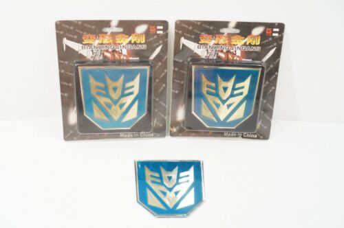 Transformers Decepticon Emblem Sticker Stick on Lot of 3 - Picture 1 of 7