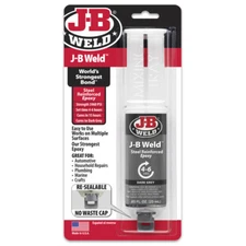 J-B Weld Dark Gray 0.85 oz. STEEL REINFORCED Epoxy Resealable 4-6 min. 50165 NEW