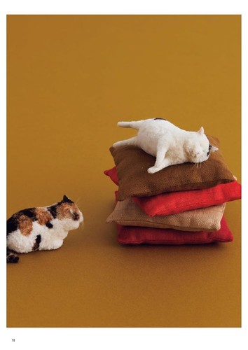 How to Make Tiny Felted Cats Full‑Color Guide by MEBARU Japan Craft Book - Picture 7 of 23