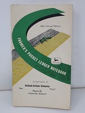JOHN DEERE 1960 1961 Farmers Pocket Ledger Pollack-Cullum CO. Unionville,MO.