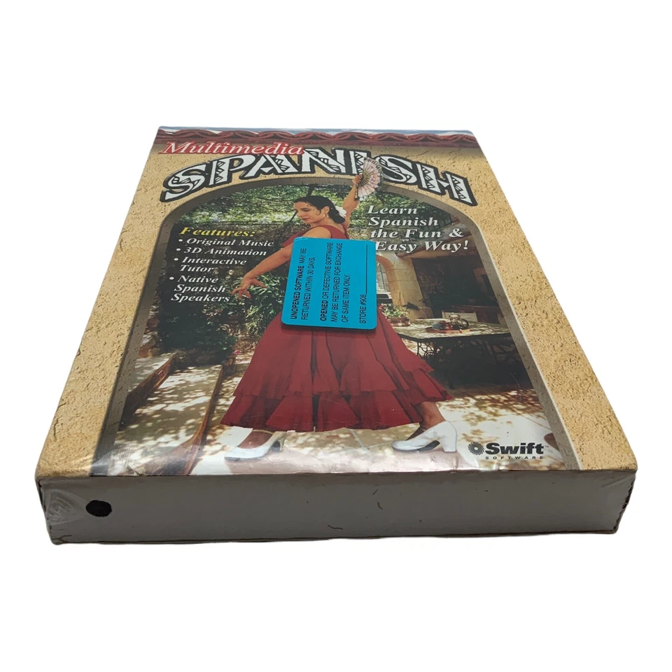 Spanish Interactive Language Software Tutor Swift Multimedia 1996 Cosmi New - Image 3 of 4