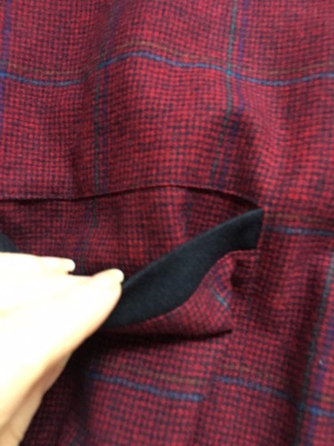 Vtg Pendelton Cardigan Mens Made in USA 100% Wool Burgundy/ Blue, Size 1X - Picture 5 of 8