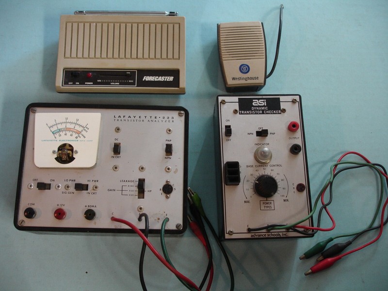 LAFAYETTE TRANSISTOR ANALYZER 223 asi DYNAMIC CHECKER FORECASTER Radio Microphon