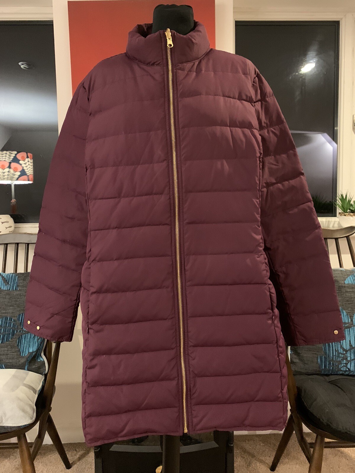 Ladies Joules Feather And Down Padded Fitted Winter Coat Size 20 Vgc eBay