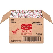 Nestle Carnation Coffee Creamer Half and Half Made with Real Dairy 0.304 fl o...