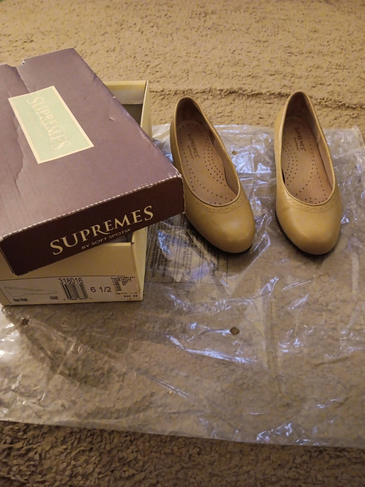Chaussures plates compensées femme Softspots Supreme pointure 6,5 talon bloc femme 