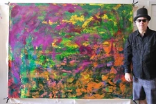 Mark Little, Authentic, original,Painting￼, 81” X 62” Acrylic, Abstract, POP Art