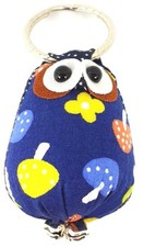 1 BLUE OWL KEYCHAIN KEYBAG KEYRING ART COLLECTIBLE HANDCRAFT GIFT SOUVENIR